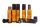 Amber roller bottles, pack of 6