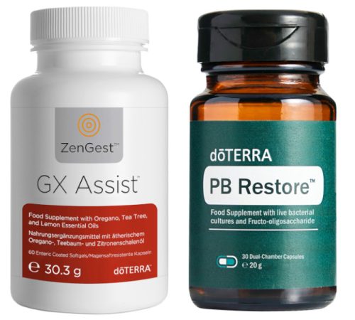 doTerra Tisztító és megújító csomag: 1 db PB Restore és 1 db GX Assist, Cleanse & Renew Kit