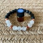 Healing balance aroma bracelet with peppermint essential oil